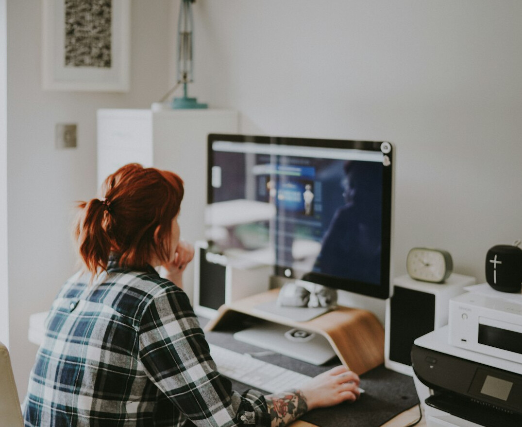 developer working remotely
