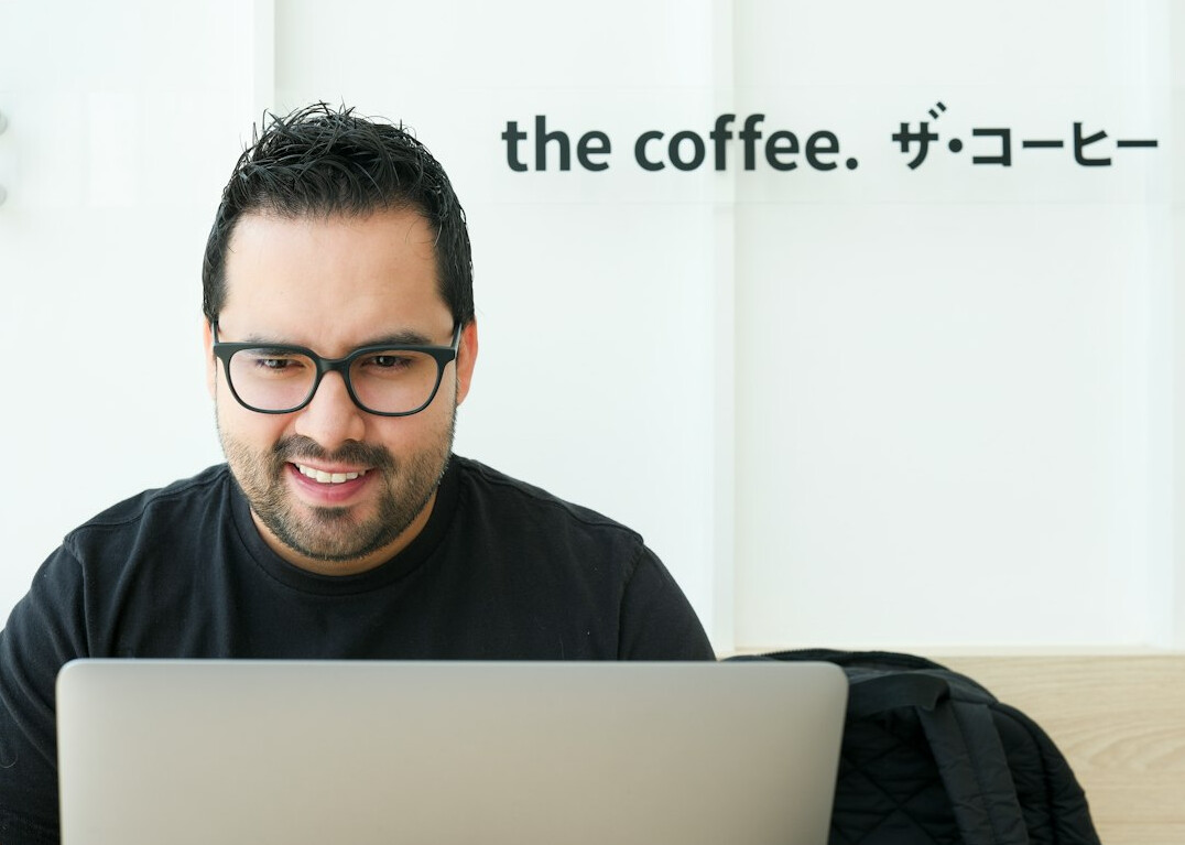 successful programmer smiling