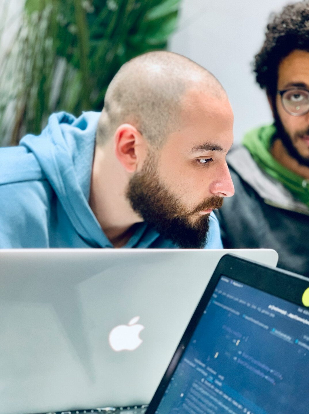 instructor teaching coding