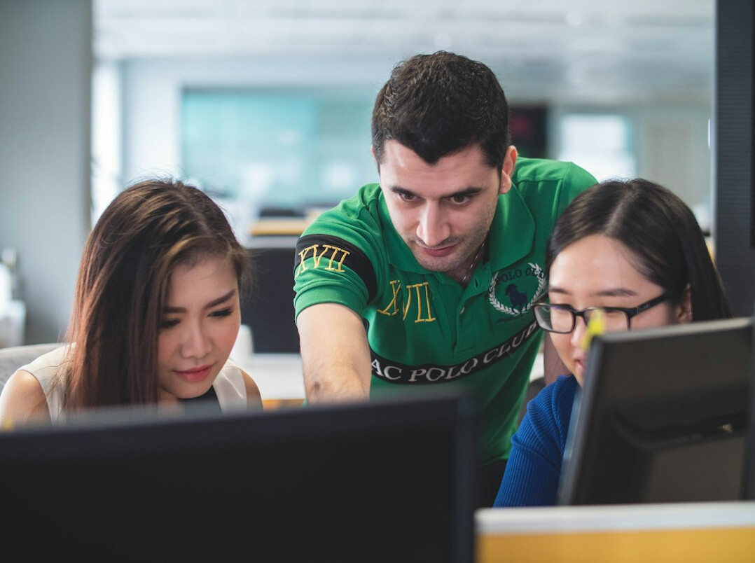 young people learning to code